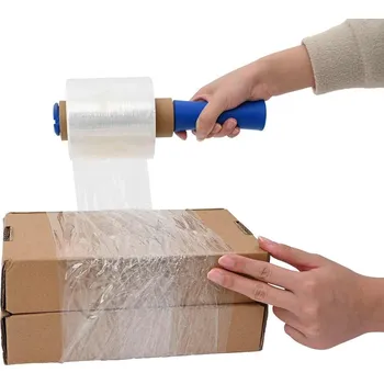 Obalový materiál Stretch fólie 10 ks, průhledná, 23 µm, 10 cm x 300 m