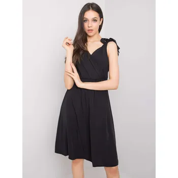 Dámské šaty Černé dámské šaty s vázáním TW-SK-BI-81843.99-red Velikost: S