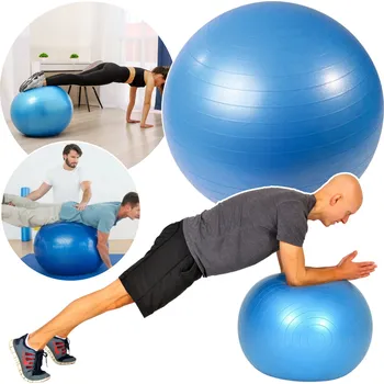 Gymnastický míč Klasický míč Springos 55 cm, odstíny modré