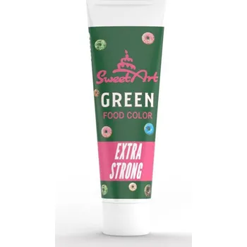 4-Mix Maďarsko SweetArt gelová barva tuba Intense Green (30 g) ▹