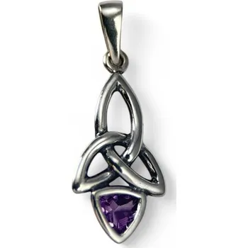Přívěsek Drakkaria KIRA, stříbrný přívěsek s ametystem, Ag 925