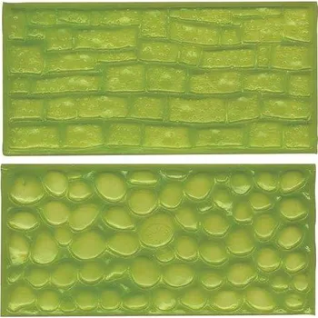 Strukturální podložka kamenná zeď a oblázky - FMM | Cukrářské potřeby