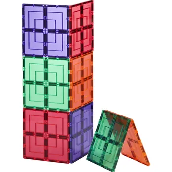 ostatní stavebnice Learn & Grow Toys Magnetická stavebnice - velké čtverce