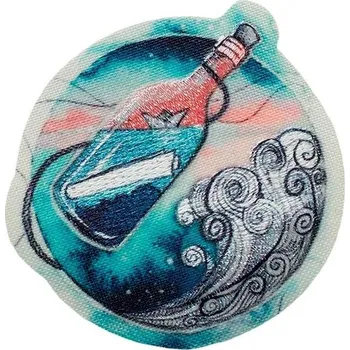 Nášivka Nažehlovačka vzkaz v láhvi, recyklovaný Monoquick