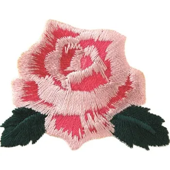 Nášivka Nažehlovačka růže růžový květ 4,8 x 4,6 cm Monoquick