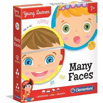 Puzzle Clementoni Young Learner: Mnoho tváří 6x3 ks