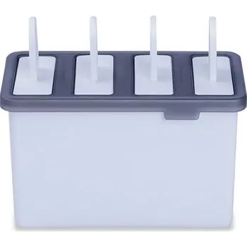 fomička na zmrzlinu Forma na nanuky | tvořítko na zmrzlinu, čtyřmístné - Bílá