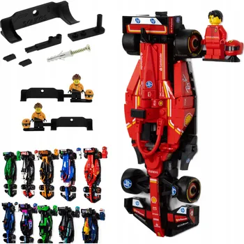 Věšák Speed Champions F1 - 1x Držák na zeď pro LEGO model | Věšák na formuli