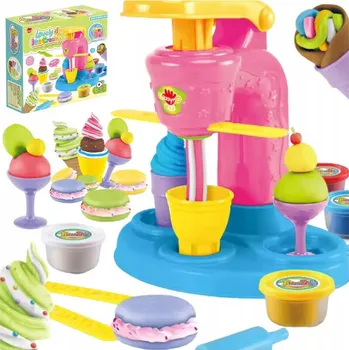 Modelovací hmota Těstovinový stroj Modelína Modelovací Hmota - kreativní sada - zmrzlinárna