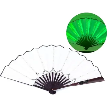 LED skládací vějíř se světelnou show na festivaly - Zelená