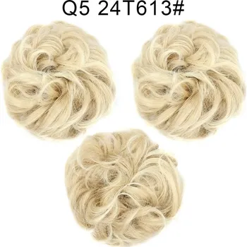 Příčesek Gumička na messy drdol s umělými vlasy | syntetické vlasy - 19