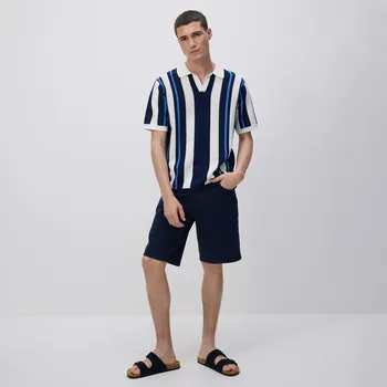 Pánské oblečení Reserved - Džínové šortky straight - tmavomodrá - 8573H-59J - 8573H-59J-29