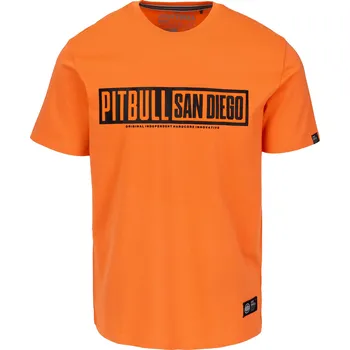 Pánské tričko PitBull West Coast - pánské triko EIGHTY NINE DOG 170 oranžové M