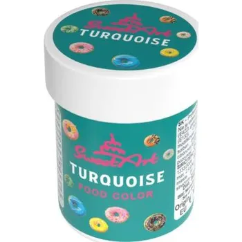 4-Mix Maďarsko SweetArt gelová barva Turquoise (30 g) ▹