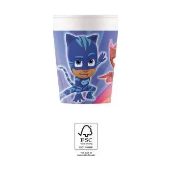 Papírové kelímky 200ml PJ Masks - Procos | Cukrářské potřeby