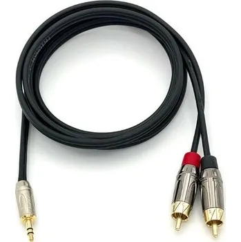 Audio kabel WIDARA 3,5 mm TRS - 2x Cinch (RCA) - 6 m