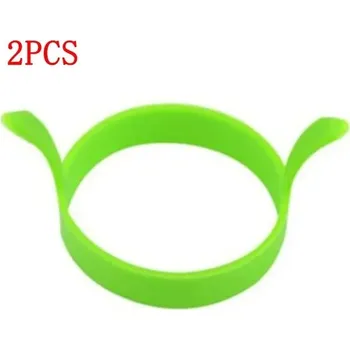 Silikonové kuchyňské doplňky na vaření vajec a lívanců - 2ks-zelená