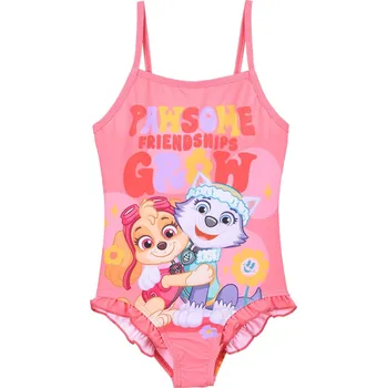 Dívčí plavky Růžové dívčí jednodílné plavky Paw Patrol - Skye a Everest Velikost: 116
