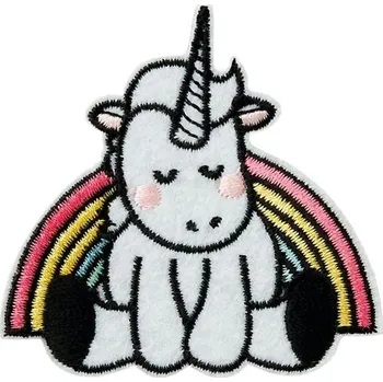 Nášivka Nažehlovačka jednorožec a duha 5,5 x 5,5 cm Monoquick