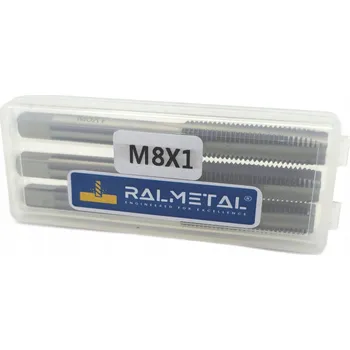 Závitořezný nástroj Ruční závitník jemný M8 x 1 DIN 352/3 6H HSS - sada 3 kusů