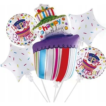 Balónek Fóliové balónky Sada DORT k narozeninám VŠECHNO NEJLEPŠÍ Z18