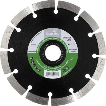 Řezný kotouč Lukas Diamantový řezný kotouč Blue Cut S10 na kámen/beton/asfalt Ø 125 mm pro úhlovou brusku