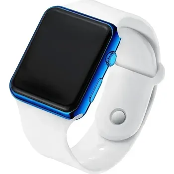 Hodinky Módní dámské LED digitální hodinky - modro bílá