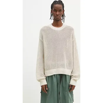 Pánský svetr Bavlněný svetr Represent Open Gauge Knit Sweater pánský, béžová barva, MLM3821.26, M, 12X