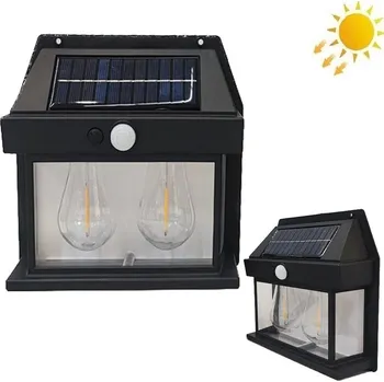 Venkovní osvětlení Solární zahradní nástěnná lampa Solar Interaction 888-2 (Solární nástěnná lampa s inteligentním senzorem je moderním a účinným způsobem, jak osvětlit okolí vašeho domu, zahrady nebo terasy. Tato solární lampa má jednoduchý a rychlý proces instalace. )