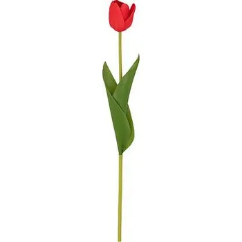 umělá květina Umělý červený tulipán Atmosphera realistická květina do vázy 48 cm