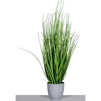 umělá květina Umělá rostlina v květináči Tráva 80 cm, zelená