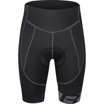 Cyklistické oblečení FORCE Pánské kraťasy do pasu s vložkou FORCE B30, černo-šedé - 2XL