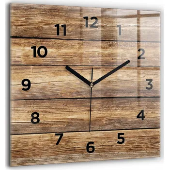 Hodiny Nástěnné hodiny Wallfluent hnědé 60 cm