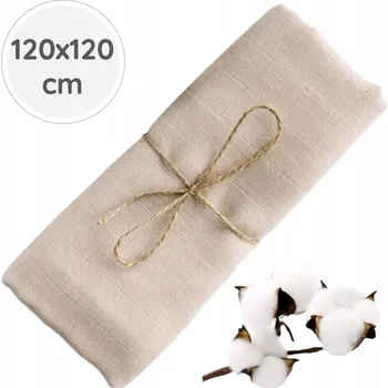 Zavinovačka ZAVINOVAČKA MUŠELÍNOVÁ PLENKA 120x120cm PREMIUM Česká výroba OD BabyU