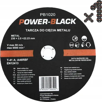 Řezný kotouč Řezací kotouč na kov Power-Black PB1020