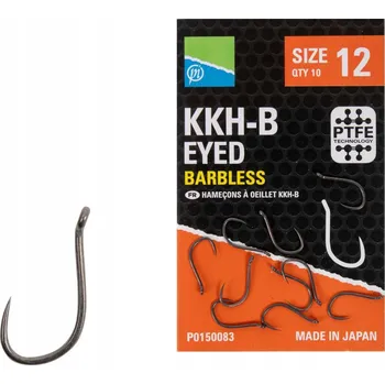 Rybářský háček Háčky zemní Preston KKH-B Barbless 10 ks