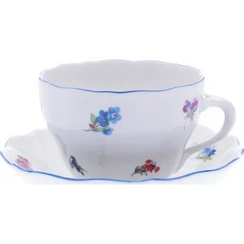 Český porcelán, a.s., Dubí Šálek a podšálkem, 210 ml, rakouská házenka, Český porcelán