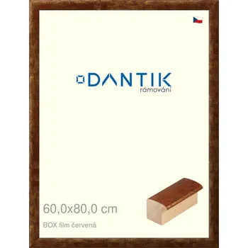 Rám na obraz DANTIK rámeček 60x80 | BOX film červená (Plexi Čiré) (Vyrobeno s láskou u nás v DANTIKU)