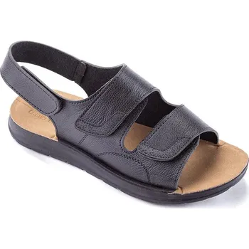 Pánské sandále Pánské sandály z eko kůže na suchý zip černé vel. 45