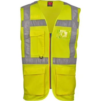 reflexní vesta Reflexní pracovní vesta Payper EXTRA Barva: Žlutá Fluo, Velikost: 5XL