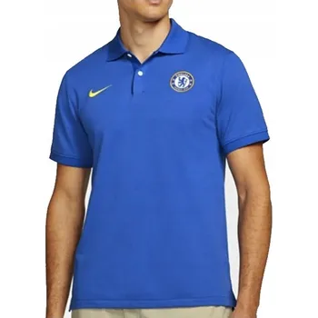 Pánské tričko Polo tričko Nike Chelsea FC Royal Blue Slim Fit DA2537-408 S