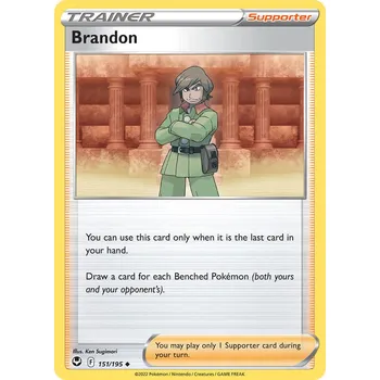 Sběratelská karetní hra Pokémon karta Brandon 151/195