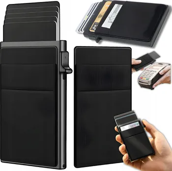 Peněženka Trafiony-zakup hliníková peněženka černá - unisex