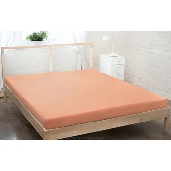 Prostěradlo Prostěradlo jersey s gumou 160x200 tmavě lososové