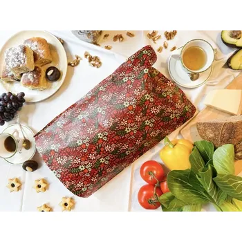 Sáček na potraviny Božan balič Pytloň voskovaný Pytlík 27x40cm. Květena