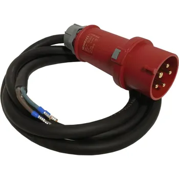 Napájecí kabel 2m Připojovací kabel + zástrčka 16A/5P 5x2,5mm2