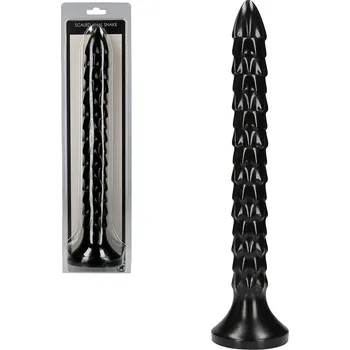 Dildo OUCH! Scaled Snake 12 inch Anal Dildo - Black