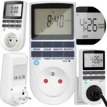 Programator Czasowy do Gniazdka Elektroniczny Digitální spínač zapnutí/vypnutí