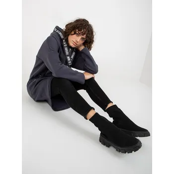 Dámský kabát Sportovní bavlněný kabátek Relevance tmavě šedý EU velikost: L/XL