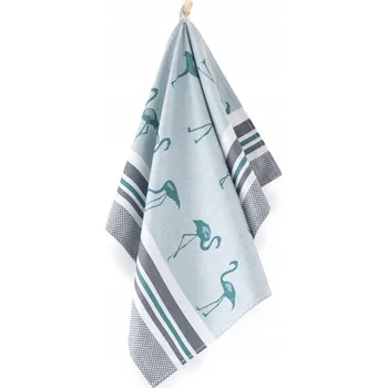 Utěrka Utěrka 50x70 Plameňáci grafitově zelená